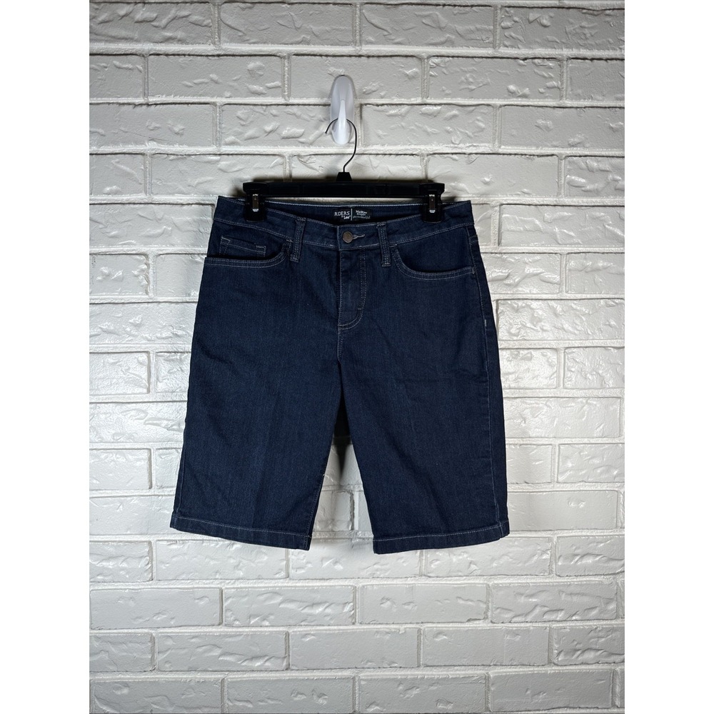 Riders by Lee Size 8M Dark Wash Denim Bermuda Shorts Grunge Skater Y2K